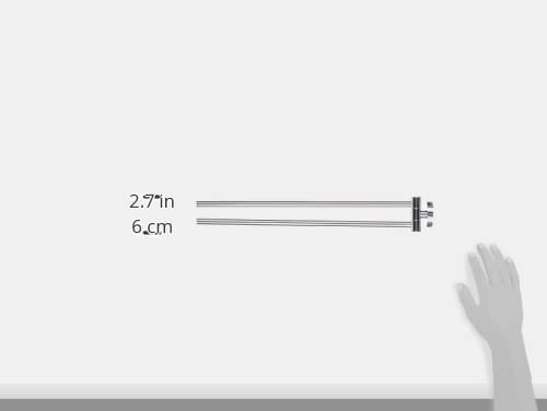 Smedbo SME, Polished Chrome HK326 Towel Rail Swing-Arm, 44 x 4.8 x 4.8 cm