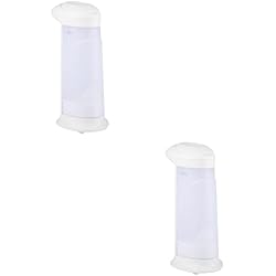 Dispensador De Jabon Liquido Con Sensor Zerodeko 2 Piezas Dispensador De Jabón De Manos En Espuma Dispensador De Botellas con Bomba Dispensador De Jabón Automático Botella De Líquido De Baño De Sensor Inducción Blanco Champú