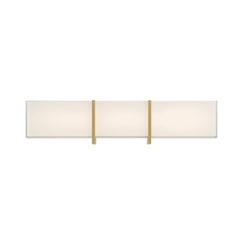 Minka-Lavery High Rise 24.25" LED Bath Bar - Legacy Brass with White Glass by Minka Lavery - Image 2