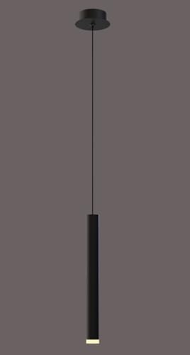 Lustre LED suspension moderne noir pour illuminer un couloir sombre efficacement