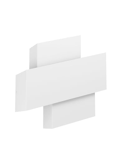 Aplique de pared moderno de 1 luz en metal blanco para una iluminación acogedora