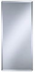 M74.6 6x4 Rectangle Economy Mirror - 1/4" Bevel - Set of 12