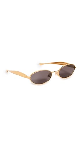 Bottega Veneta Womens BV1386S Sunglasses Gold-Gold-Grey One Size
