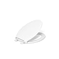 KOHLER 24764-RL-0 Rutledge Nightlight ReadyLatch Slow Close Toilet Seat, Elongated, Quiet-Close Lid and Seat, Grip-Tight Bumpers, White