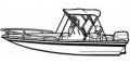Carver Bimini Top Frame Only 3 Bow Aluminum 55405