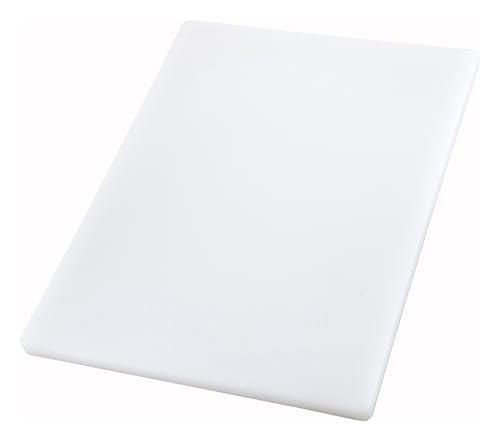 Winco Cutting Board, 12 by 18 by 1-Inch, White by Winco - Used condition - US$22.56