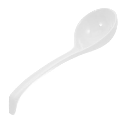 Veemoon Porcelain Soup Ladle Dishwasher Safe Spoon for Noodles Rice Chili Stew and Gravy Comfortable Grip for Family Dinners and Gatherings
