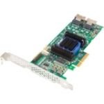  Adaptec Microsemi RAID 6805E Contrôleur de mémoire RAID 8 transmetteur/canal SATA 6 Gb/s/SAS 6 Gb/s Low Profile - 600 Mbps - RAID