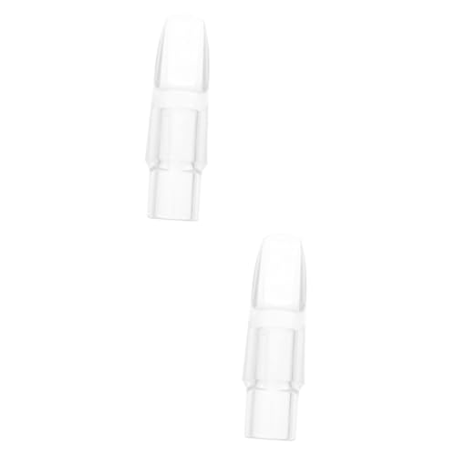 GLSTOY 2個 サックスマウスピース 丈夫なマウスピース クラリネット 子供用リコーダー楽器 サックスのマウスピース交換 標準 ソプラノサックスアクセサリー プラスチックマウスピース Abs