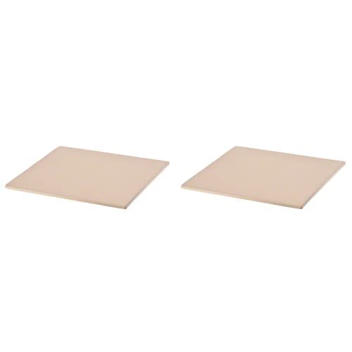 American Metalcraft 15" x 14" Rectangular Economy Pizza Stone (Pack of 2)
