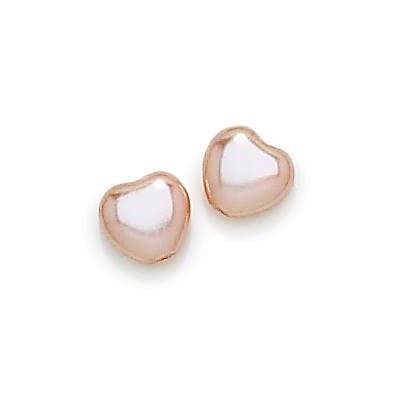 Czech Glass Beads Heart 6 x 6 mm Pink Pack of 36