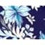 Navy Floral Leaf