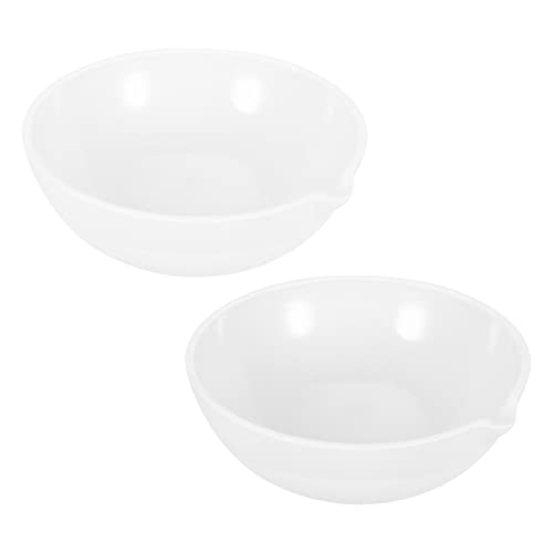 Creuset en porcelaine PATIKIL 200 ml lot de 2 pour la fonte