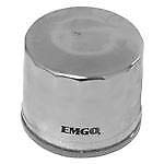EMGO 10-07800 Chrome Spin On Oil Filter Compatible with Harley-Davidson Motorcycles