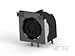 5750477-1, Receptacle Assembly, 5 POSN, Right Angle, W/Front Panel GROUNDING Fingers, Circular DIN (25 Items)