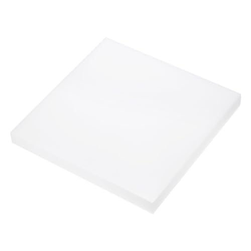 Image of DMiotech 10 x 10 x 1 Inch Plastic UHMW Sheets, Ultra High Molecular Weight Polyethylene, Opaque White Polyethylene Board for Automotive, Chemical, Manufacturing, DIY Home Kitchen