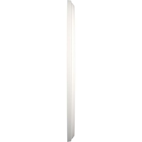 Image of Ekena Millwork CMP16BEGBW Berkshire Thermoformed PVC Ceiling Medallion (Fits Canopies up to 7 inch), 16 inchOD x 3 1 /2 inchID x 1 inchP, UltraCover Satin Blossom White