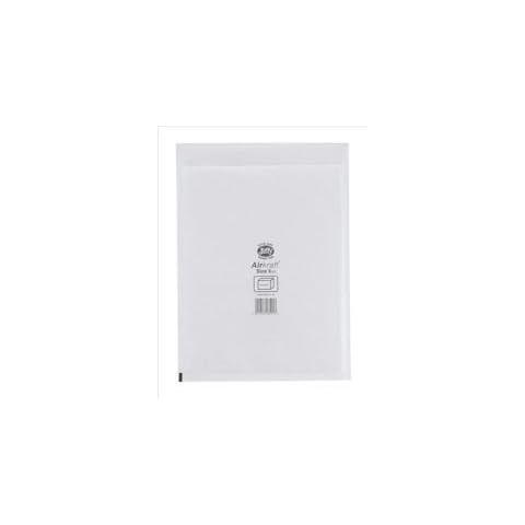 Jiffy Airkraft Postal Bags Bubble-lined Peel and Seal No.5 White 260x345mm Ref JL-5 [Pack 50] Cover