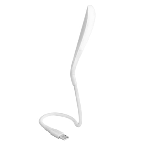 DECORNIJIA Lámpara LED USB Flexible Portátil Brillo Luz de Lectura para Ordenador y Camping Lámpara de Escritorio y Ligera