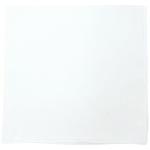 Image of MDSTYLE 100% Cotton Solid Color Bandana for Men & Women 22 inch x 22 inch Handkerchief Headband Scarf