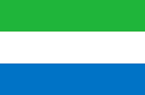 Drapeau Sierra Leone (5 x 3.3 cm) - Sticker/autocollant