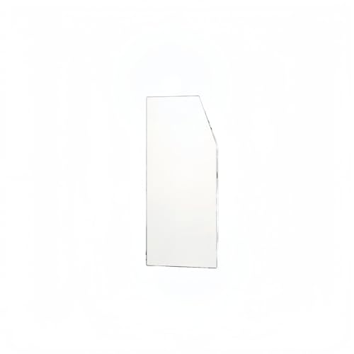 小便器仕切り板 40×90cm トイレ用パーティション | 公共トイレ/学校/病院/オフィス対応 | 防水・耐摩耗・耐衝撃 | プライバシースクリーン・簡単設置・人工コンパクトボード製 | 1枚入 (ベベル,ホワイト)