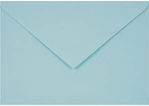 Netuno 25 Light Blue Coloured envelopes DIN C6 114x162mm 4.49x6.39 inches 115gsm Sirio Color Celeste Pointed gummed Flap no Window for Wedding Invitations Birthday Greeting Cards Christmas vouchers