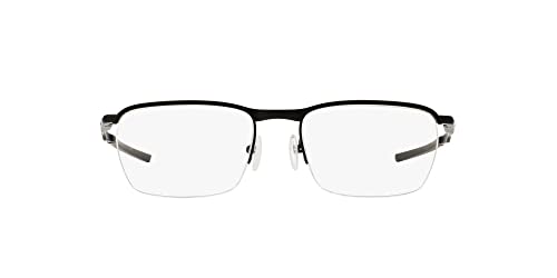 Oakley Men's OX3187 Conductor 0.5 Rectangular Reading Glasses, Satin Black, 53mm + 1