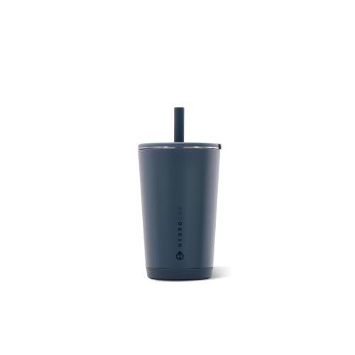 HydroJug Everyday Tumbler 14 oz, Ceramic-Lined Straw Cup, Cascade