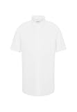Seidensticker Modern Kurzarm mit Kent-Kragen bügelfrei, Camisa Hombre, Weiß (Weiß 1), Medium (Herstellergröße: 39)