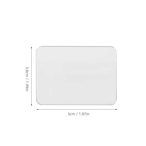 OSALADI スマホ用ミラーステッカー 2枚セット 薄型粘着式メイクアップミラー 5×3.8Cm 携帯電話ケース貼付け可能 コンパクト携帯鏡