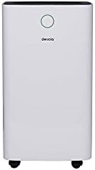 Devola Low Energy Quiet Dehumidifier 12L | Energy Efficient Portable Electric Compressor De-Humidifier for Home | Laundry Drying Mode | Dust Filter | Child Lock LCD Display (DV12L)