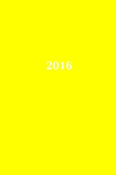 Paperback 2016: Kalender/Terminplaner: 1 Woche auf 2 Seiten, Format ca. A5, Cover gelb [German] Book