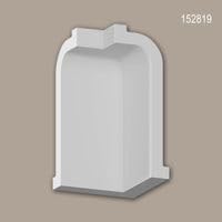 Pièce-raccord angle interne indéformable en polyuréthane rigide blanc - 3