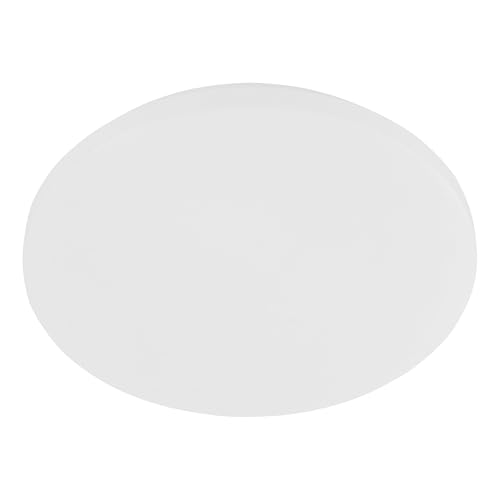 Eglo Lámpara de techo LED Pogliola-E, luz de techo plana, iluminación para pasillo, dormitorio, metal y plástico blanco, blanco cálido, Ø 31 cm