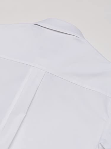 Chaps Boys' Big Long Sleeve Dress Shirt With Matching Tie, White, X-Small (6/7) #TOP3