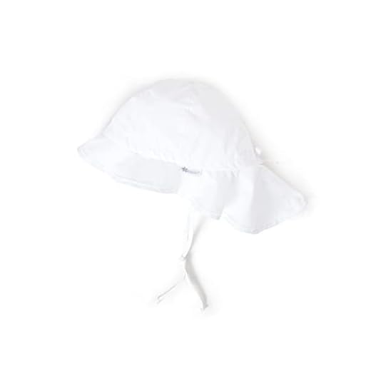 Sterntaler Sombrero unisex con cintas y protector de cuello, Edad: de 9-12 meses, Tamaño: 47, Blanco