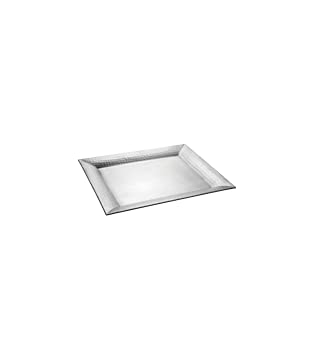 Serenity Hammered Brushed Steel 7x6 in Mini Tray