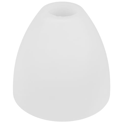 OSALADI Glockenförmiger Lampenschirm Glas E27 Weißer Kuppellampenschirm...