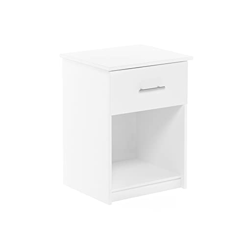 Image of Furinno Tidur Nightstand, Solid White