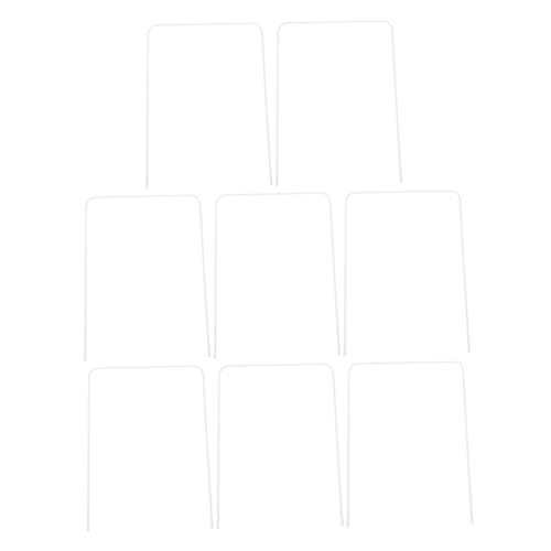 BIUDECO 8Pcs Croquet Wickets Durable Wire Construction for Quick Setup for Outdoor Family Games and Lawn Fun Compact and Portable Design