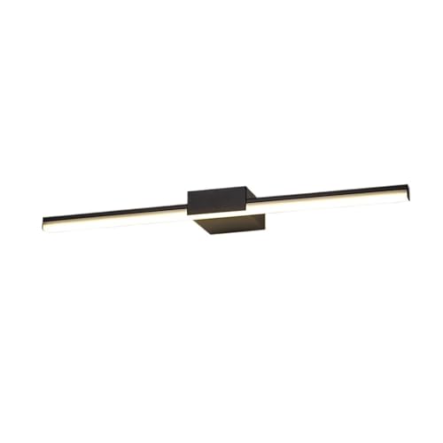 Luz LED blanca fría para espejo de baño aplique de 100cm negro con alta luminosidad interior