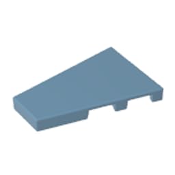 XYEIUGO Circular Plate 2x3 Wedge Plate Left Compatible, Sand Blue, 50 PCS — image 1