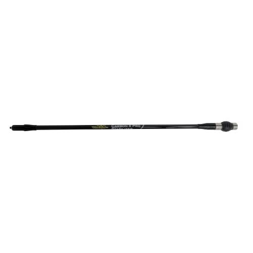 SAS Carbon X Pro Bow Stabilizer Main Bar for Compound Bows with Dampener and Weights Ultra Lightweight 27in 30in (27 Black)