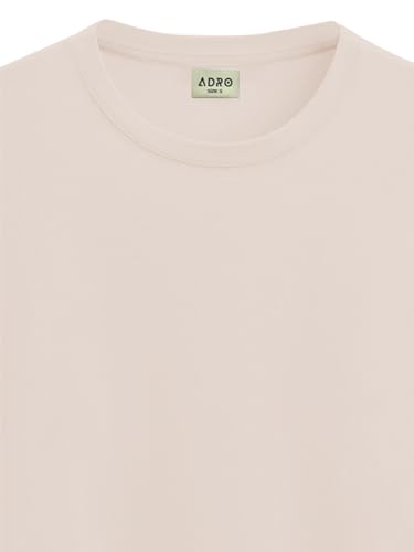 Image of ADRO Men's Cotton Solid Regular Fit T-Shirt