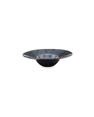 House Doctor Assiette à pâtes Pion noire | Bol profond en faïence | Vaisselle noire | Style Scandi pour une sensation de vie hygge, Pebble Black