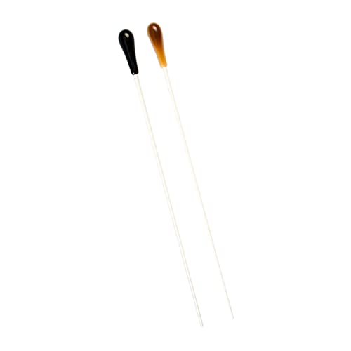 GOOHOCHY 2pcs Resin Music for Conductors Concert Tenor Sticks Drumsticks Portable Conduct Stick