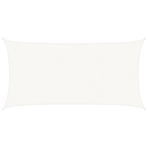 Voile d'ombrage extérieur 4x7 m blanc, pare-soleil jardin et grande terrasse - 2
