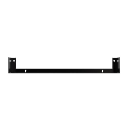 Image of Livzing 24-Inches Heavy Metal Book Shelf for Home, U Shape Wall Mount Shelf, Floating Books Rack, CD DVD Storage Display Racks, Multipurpose Wall Mounted Bookcase -(Set of 2,Black)