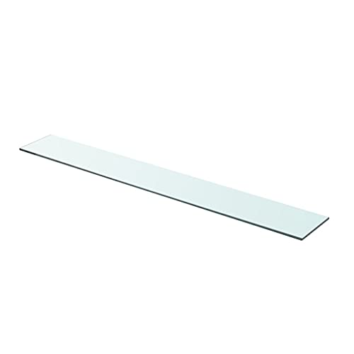 Repisas de pared de cristal de 90x12 cm estantes flotantes transparentes pack 3